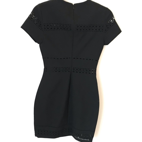 Elizabeth and James laser-cut Ari bodycon dress in black - Picture 4 of 4